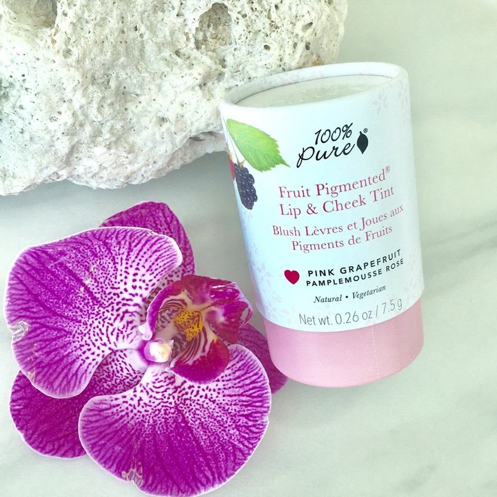 100 Percent Pure Lip & Cheek Tint Pink Grapefruit